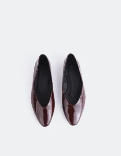 Women L'INTERVALLE Glissandra Burgundy Patent