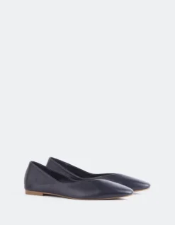 Women L'INTERVALLE Glissandra Navy Leather