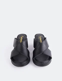 Women L'INTERVALLE Govina Black Leather