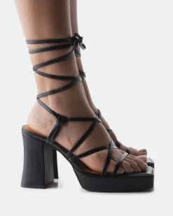 Women L'INTERVALLE Grande Black Leather
