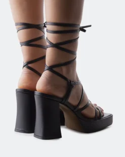 Women L'INTERVALLE Grande Black Leather