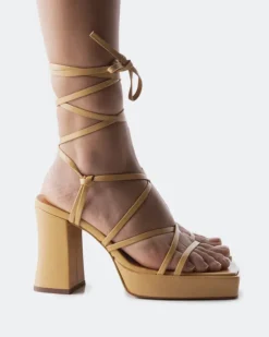 Women L'INTERVALLE Grande Camel Leather