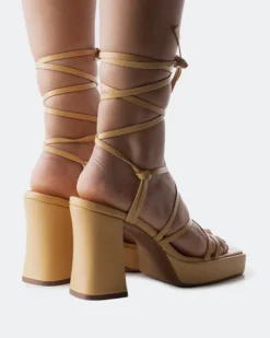 Women L'INTERVALLE Grande Camel Leather