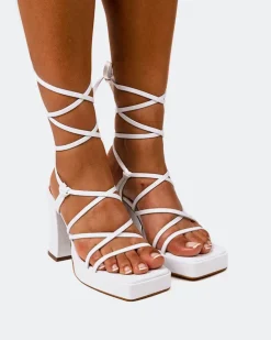 Women L'INTERVALLE Grande White Leather