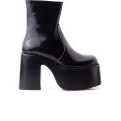 Women L'INTERVALLE Gunner Black Leather