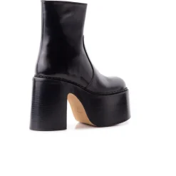 Women L'INTERVALLE Gunner Black Leather