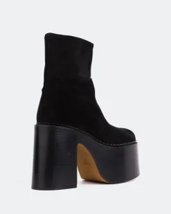 Women L'INTERVALLE Gunner Black Suede