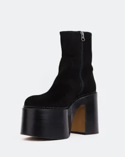 Women L'INTERVALLE Gunner Black Suede