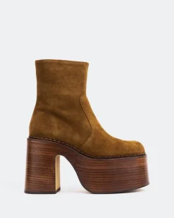 Women L'INTERVALLE Gunner Brown Suede