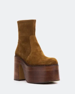 Women L'INTERVALLE Gunner Brown Suede