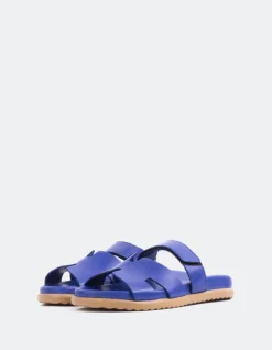 Women L'INTERVALLE Gustave Blue Leather
