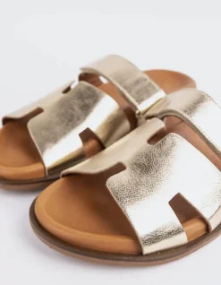 Women L'INTERVALLE Gustave Gold Leather
