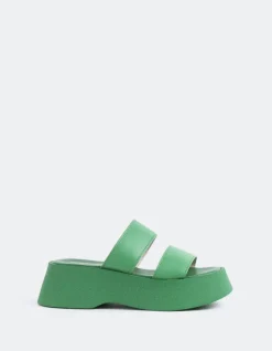 Women L'INTERVALLE Happy Green Leather