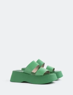 Women L'INTERVALLE Happy Green Leather