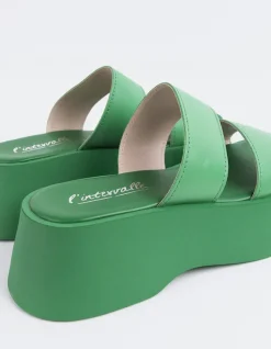 Women L'INTERVALLE Happy Green Leather