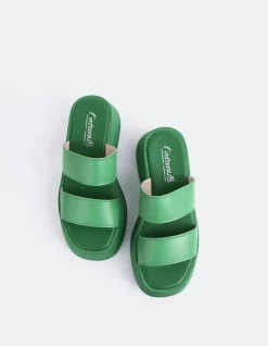 Women L'INTERVALLE Happy Green Leather