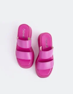Women L'INTERVALLE Happy Pink Leather