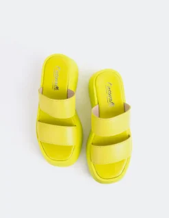 Women L'INTERVALLE Happy Yellow Leather