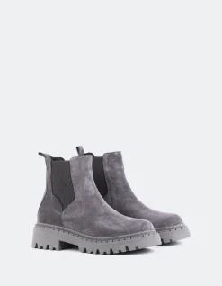 Women L'INTERVALLE Hayes Grey Suede