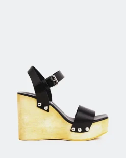 Women L'INTERVALLE Heloise Black Leather