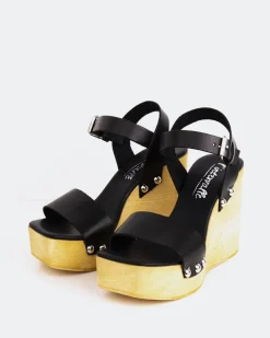 Women L'INTERVALLE Heloise Black Leather