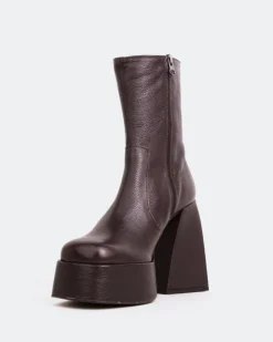 Women L'INTERVALLE Hippie Brown Leather