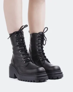 Women L'INTERVALLE Homer Black Leather