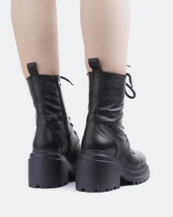 Women L'INTERVALLE Homer Black Leather