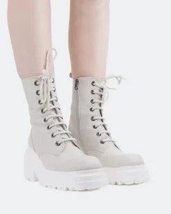Women L'INTERVALLE Homer Off White Leather