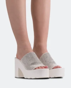 Women L'INTERVALLE Hutton White Strass