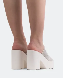 Women L'INTERVALLE Hutton White Strass