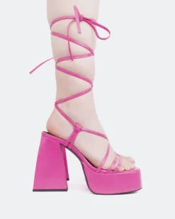 Women L'INTERVALLE Hypnotic Pink Leather