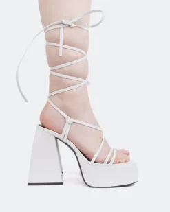 Women L'INTERVALLE Hypnotic White Leather