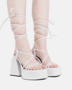 Women L'INTERVALLE Hypnotic White Leather
