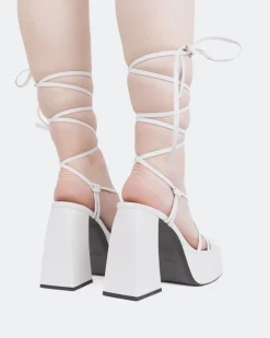Women L'INTERVALLE Hypnotic White Leather