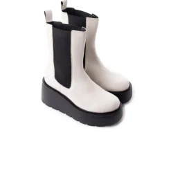 Women L'INTERVALLE Indiana Off White Leather