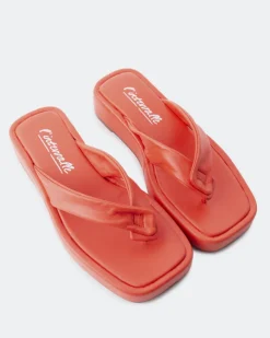 Women L'INTERVALLE Ismene Orange Leather