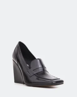 Women L'INTERVALLE Jardins Black Leather