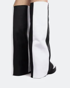 Women L'INTERVALLE Jaris Black-White Leather