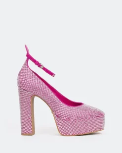 Women L'INTERVALLE Jayne, Fucshia. Suede/Suède Fucshia