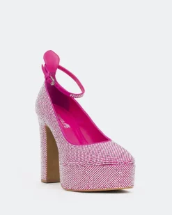 Women L'INTERVALLE Jayne, Fucshia. Suede/Suède Fucshia