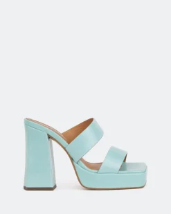 Women L'INTERVALLE Jinx Blue Leather/Cuir Bleu