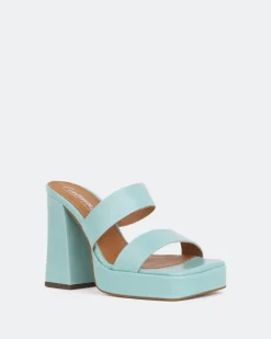 Women L'INTERVALLE Jinx Blue Leather/Cuir Bleu