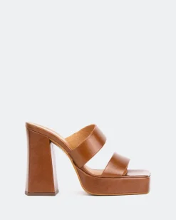 Women L'INTERVALLE Jinx Tan Leather/Cuir Ocre