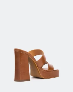 Women L'INTERVALLE Jinx Tan Leather/Cuir Ocre