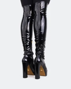 Women L'INTERVALLE Kalaf Black Patent