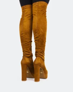 Women L'INTERVALLE Kalaf Camel Suede Stretch