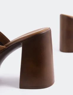 Women L'INTERVALLE Kalamata Tan Leather