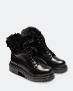 Women L'INTERVALLE Kawasaki Black Leather