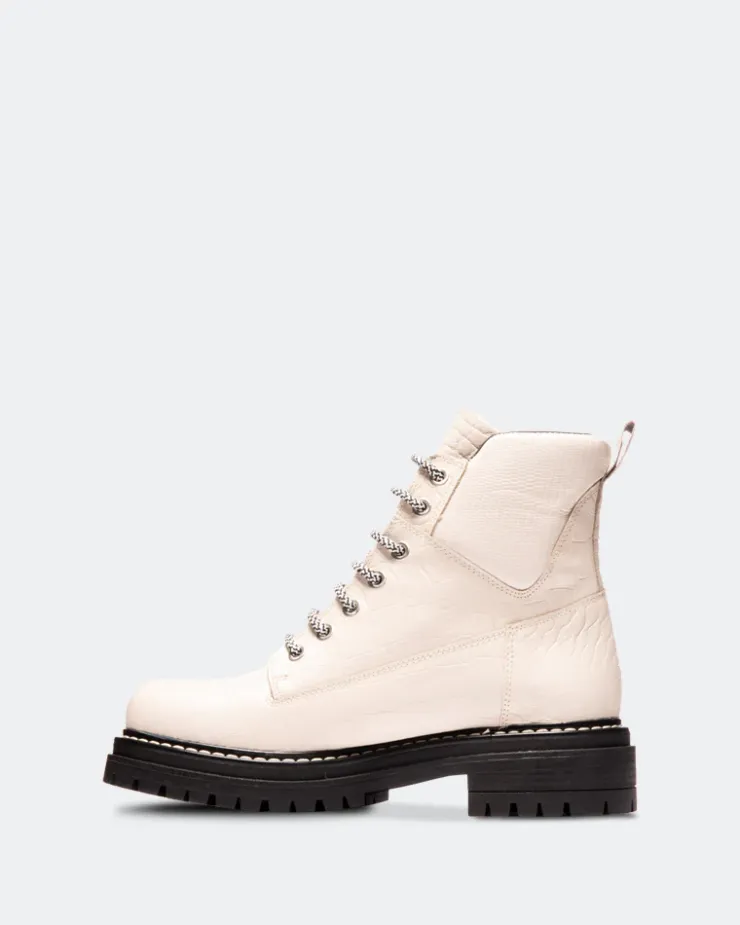 Women L'INTERVALLE Kawasaki Off White Croco